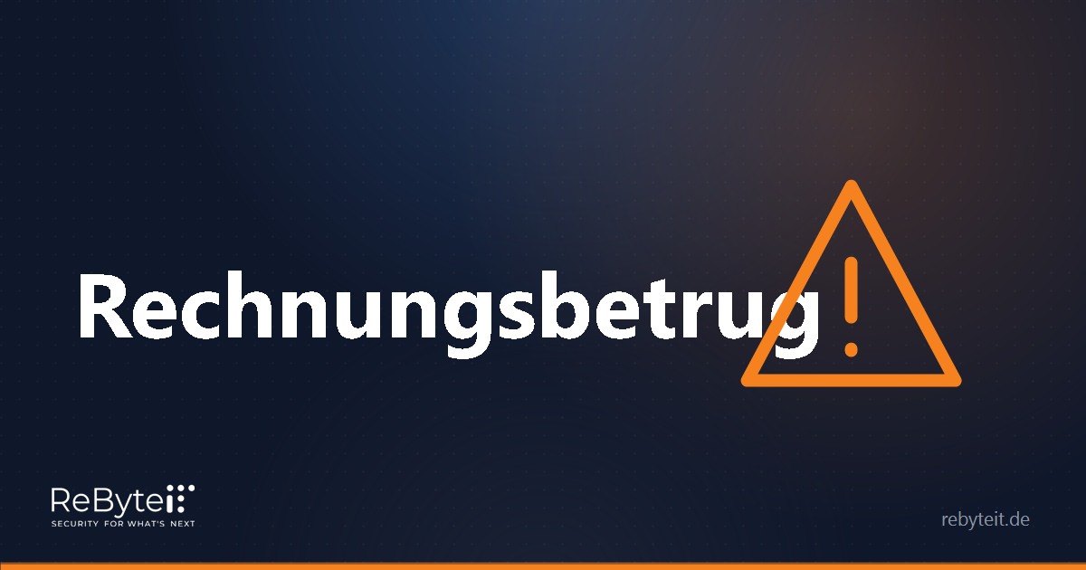 Warnsymbol für KI-gestützten Rechnungsbetrug